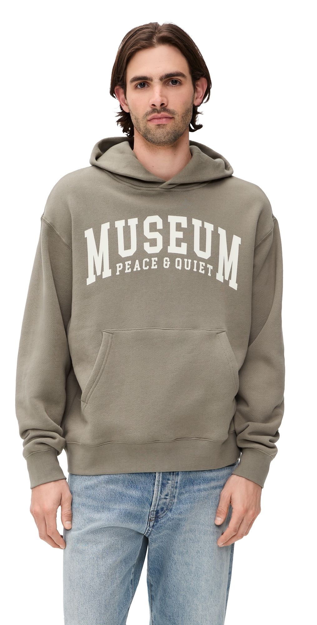 Museum of Peace and Quiet UMPQ Hoodie Sepia S