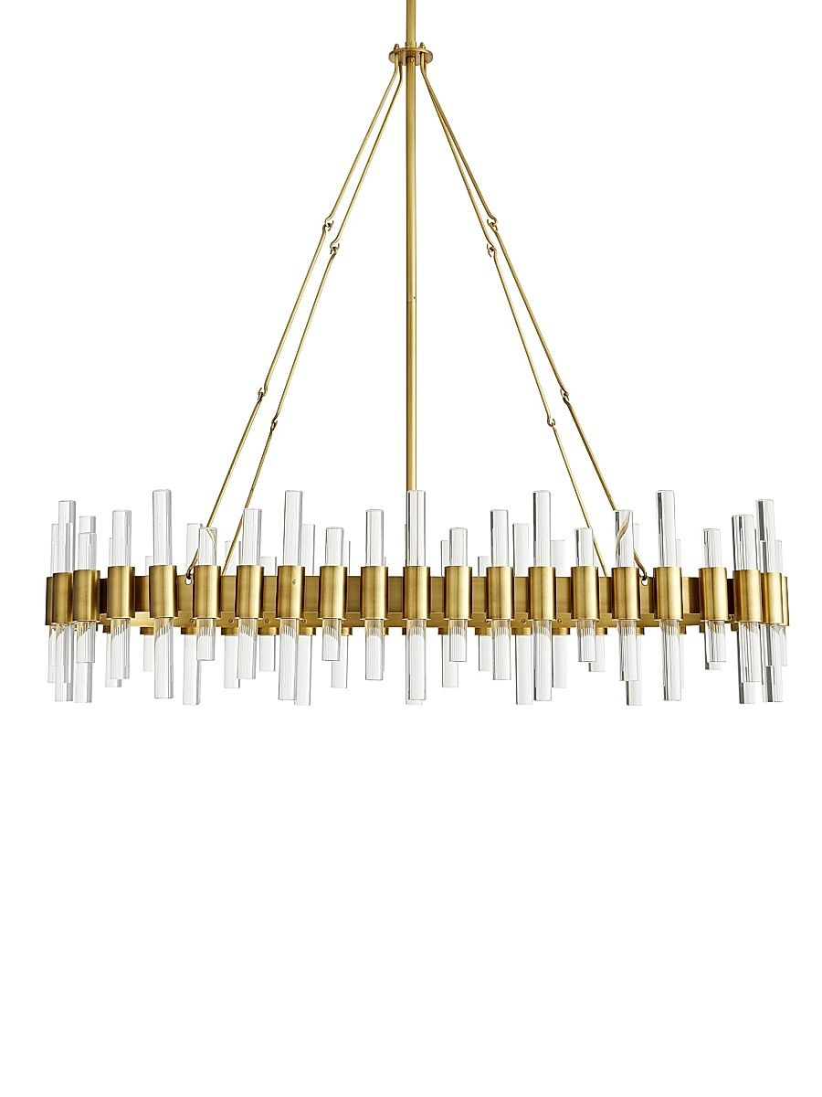 Haskell Oval Chandelier - Clear