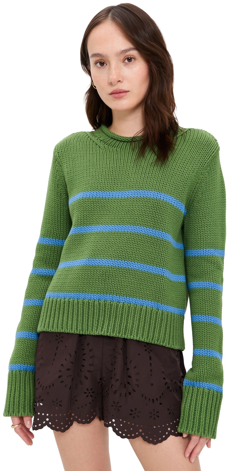 La Ligne Mini Marina Sweater Cactus/Sky XXS