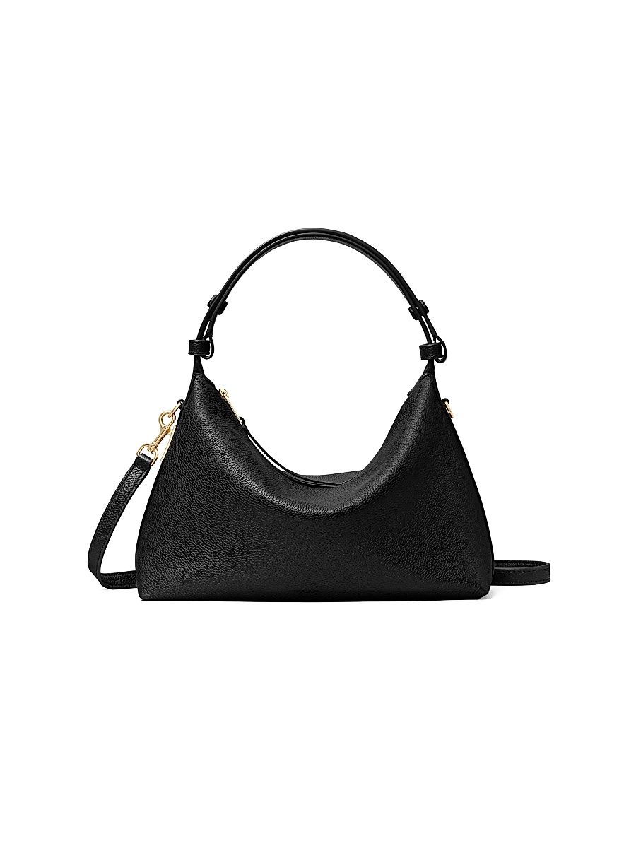 Women's Mellow Leather Shoulder Bag - Black