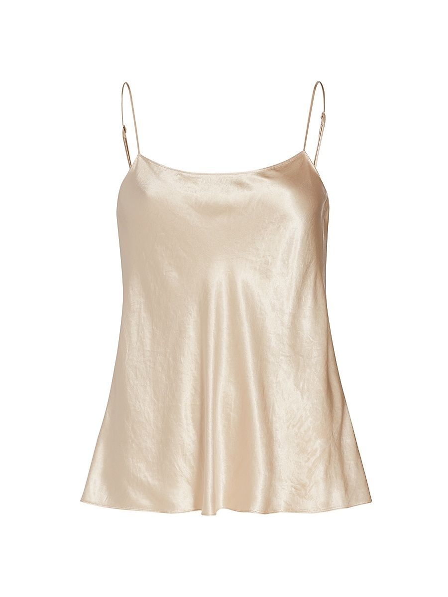 Vince Women's Satin Pullover Tank - Champagne - Size XS