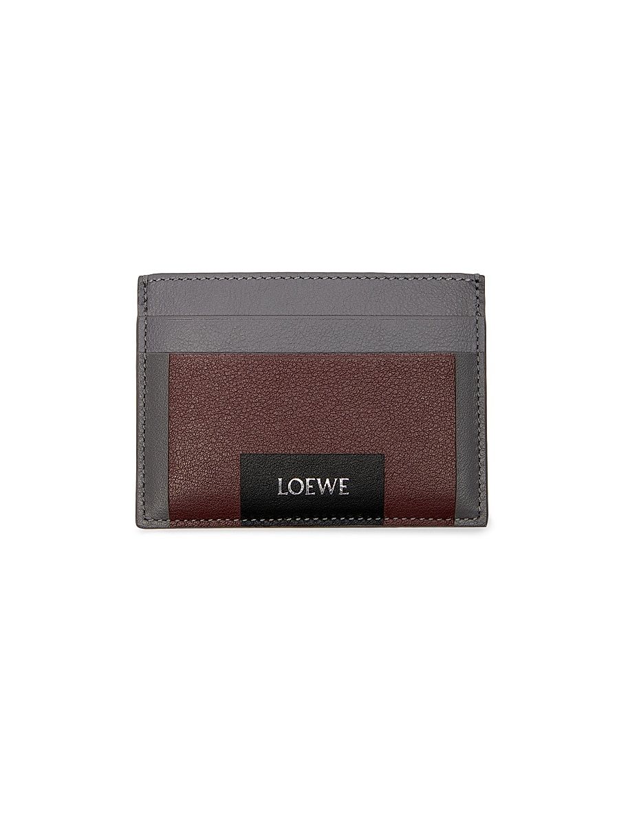 Men's Albers Leather Card Case - Ardesia Deep Ruby
