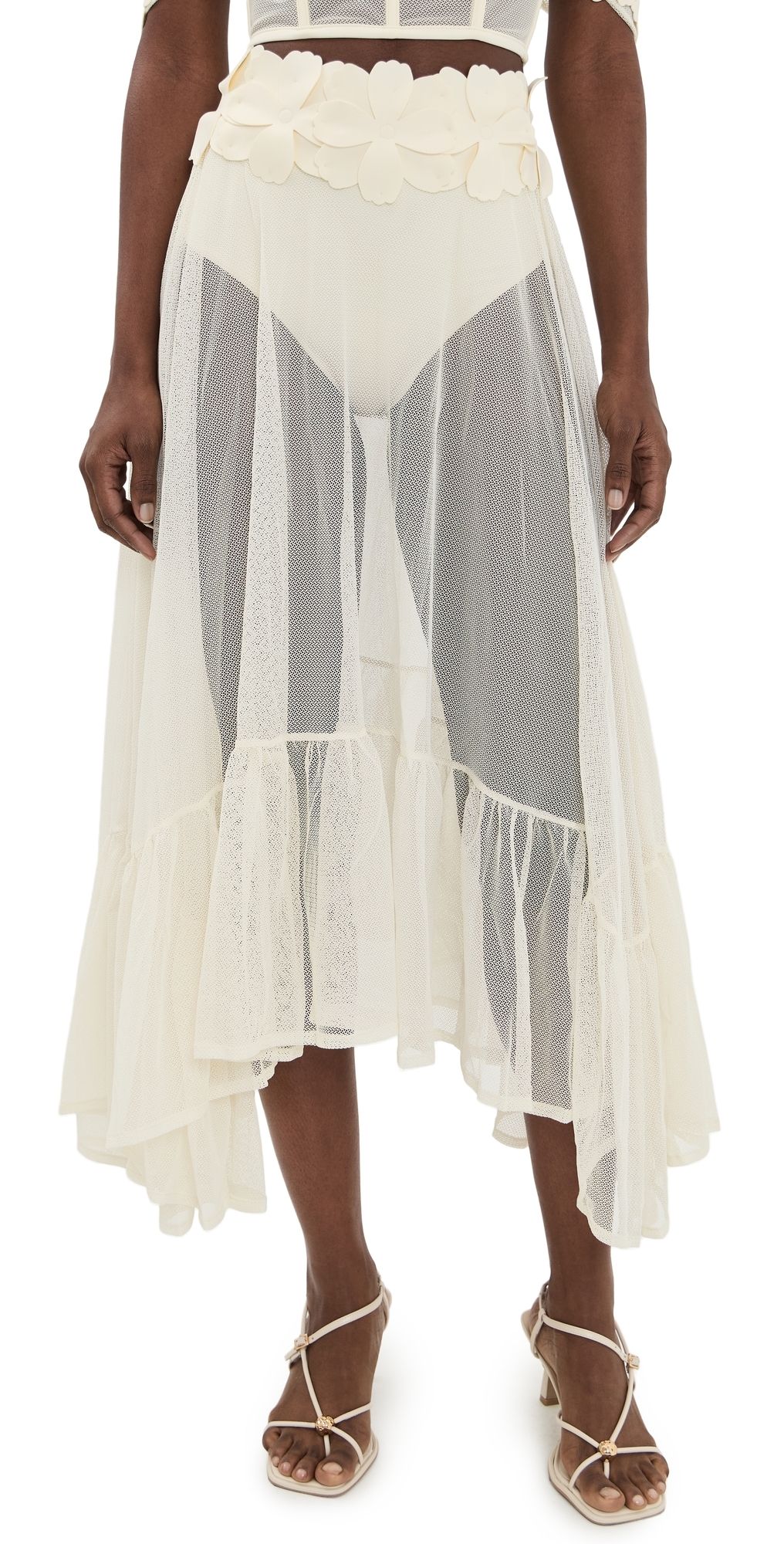 Bahia Maria Jardin De Lu Skirt Ivory XS