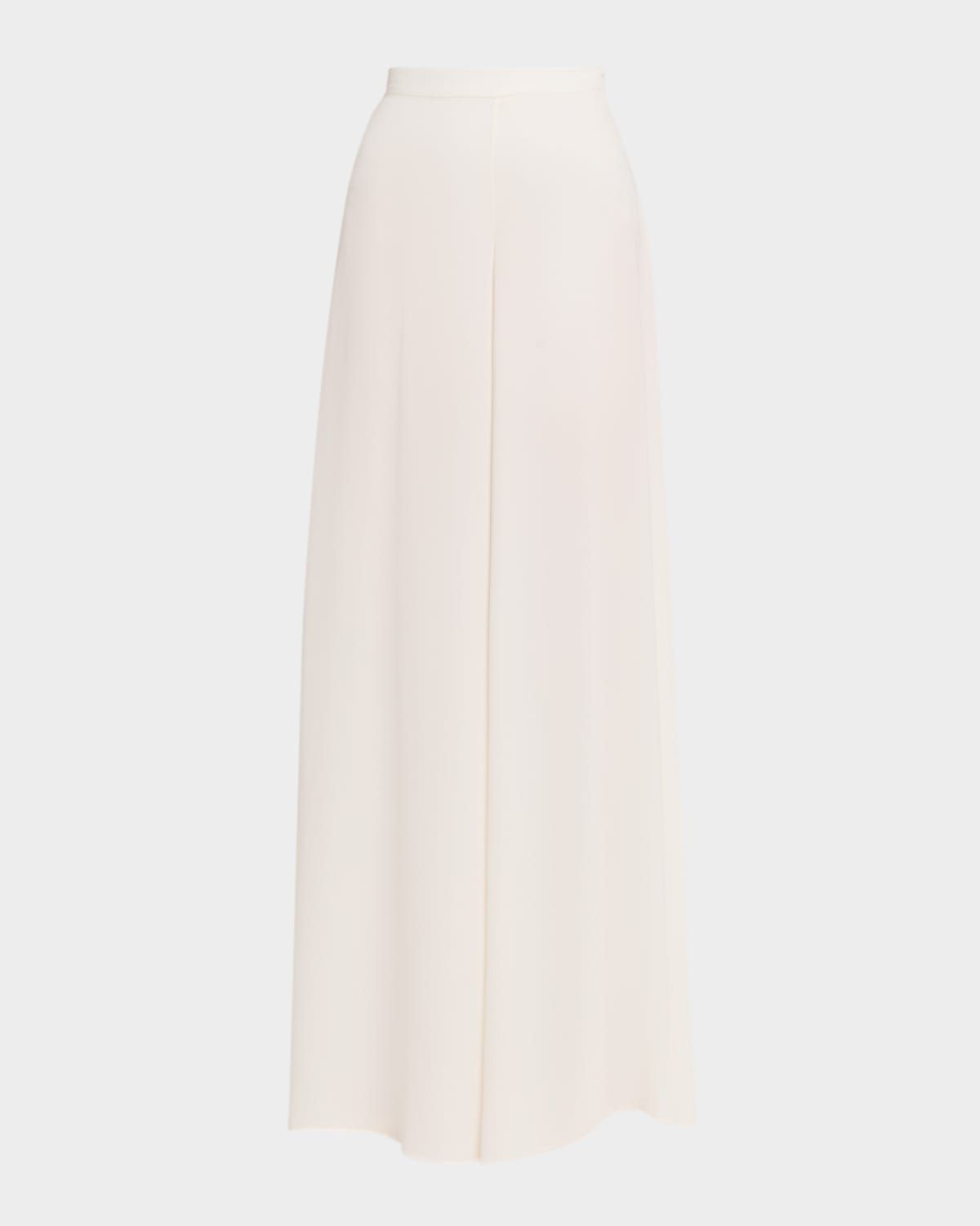 Georgette Wide-Leg Pants with Pockets