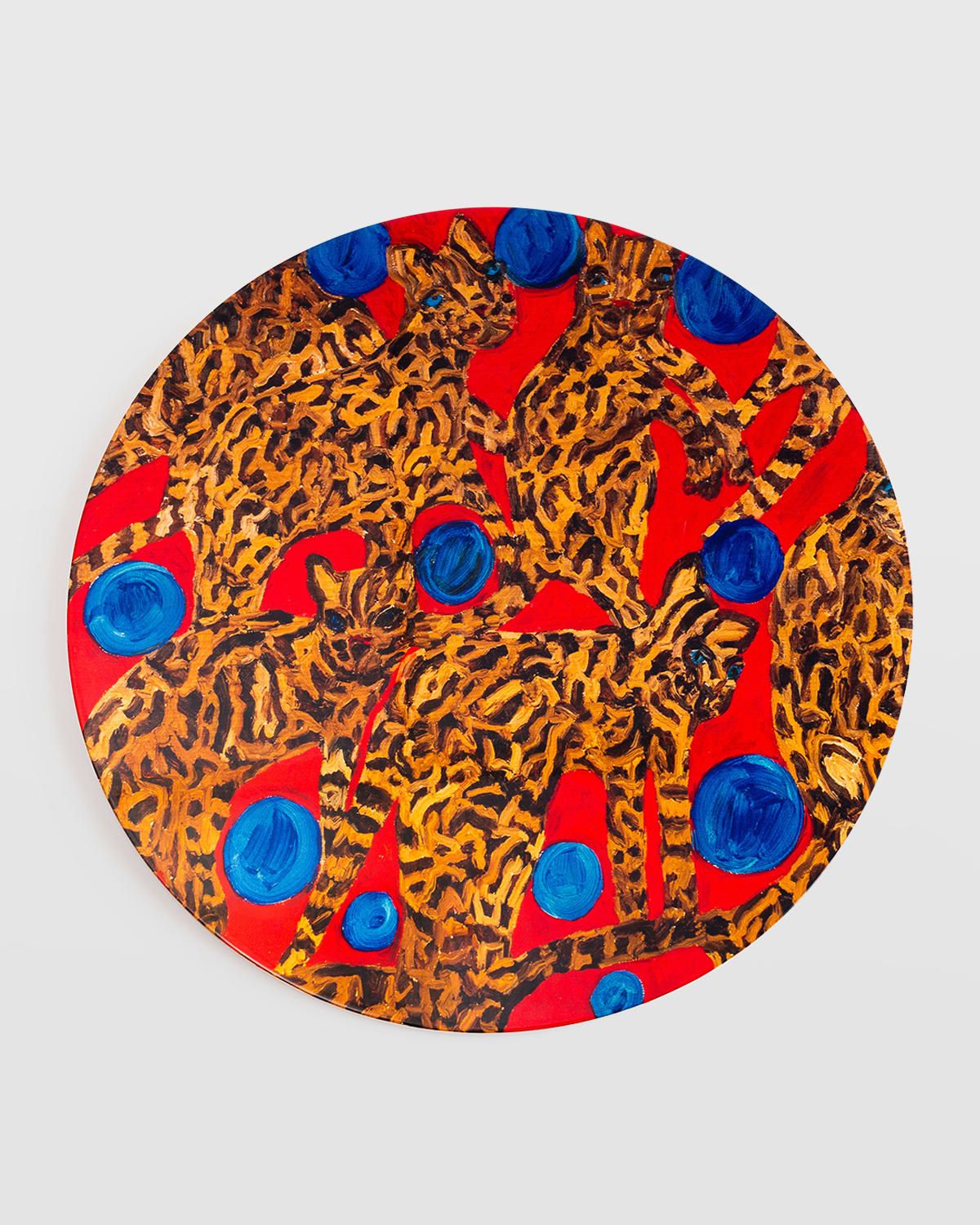 Blue Pearls Ocelot Lacquered Placemat