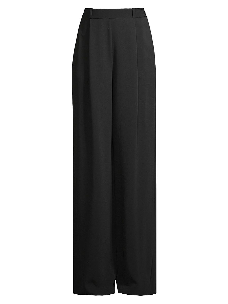 Women's Wide-Leg Trousers - Jet - Size 6