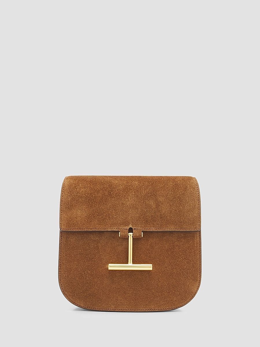 Women's Tara Suede Mini Flap Crossbody Bag - Whiskey