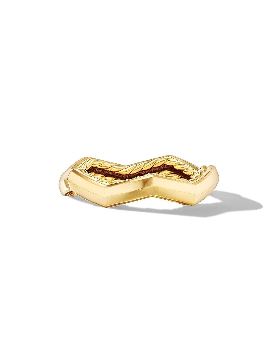 Women's Zig Zag Stax Ring in 18K Yellow Gold, 3MM - Gold - Size 7