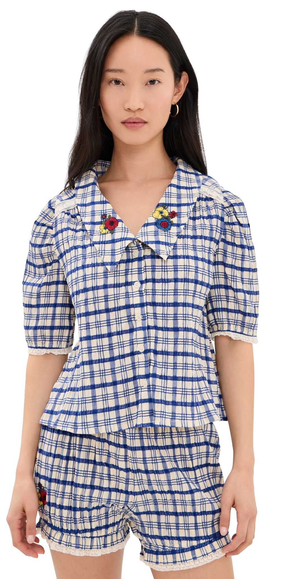 Lisa Says Gah Sam Top Cornflower XXXL