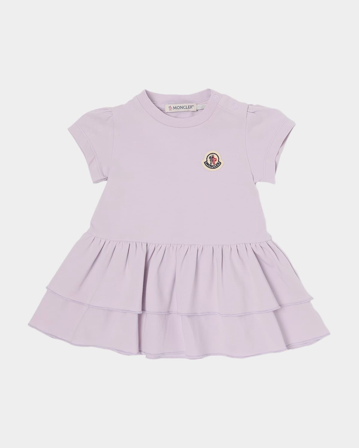 Girl & apos;s Tiered Stretch Cotton Dress, Size 12M-3