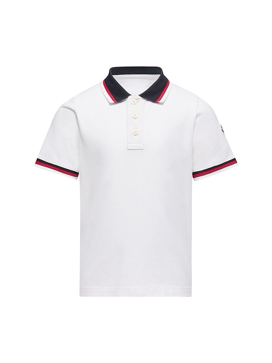 Baby Boy's & Little Boy's Polo Shirt in Cotton - White - Size 10