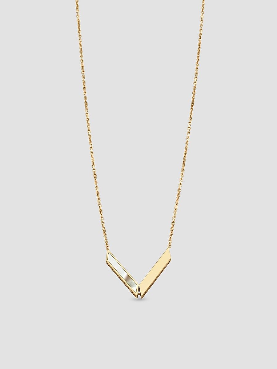Women's 14K Yellow Gold Aurora Pendant Necklace - Gold