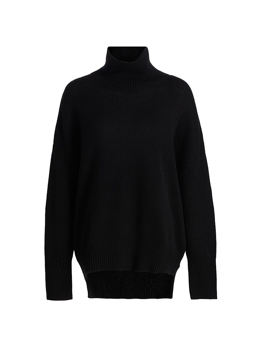 Women's Heidi Relaxed-Fit Cashmere Sweater - Black - Size Medium