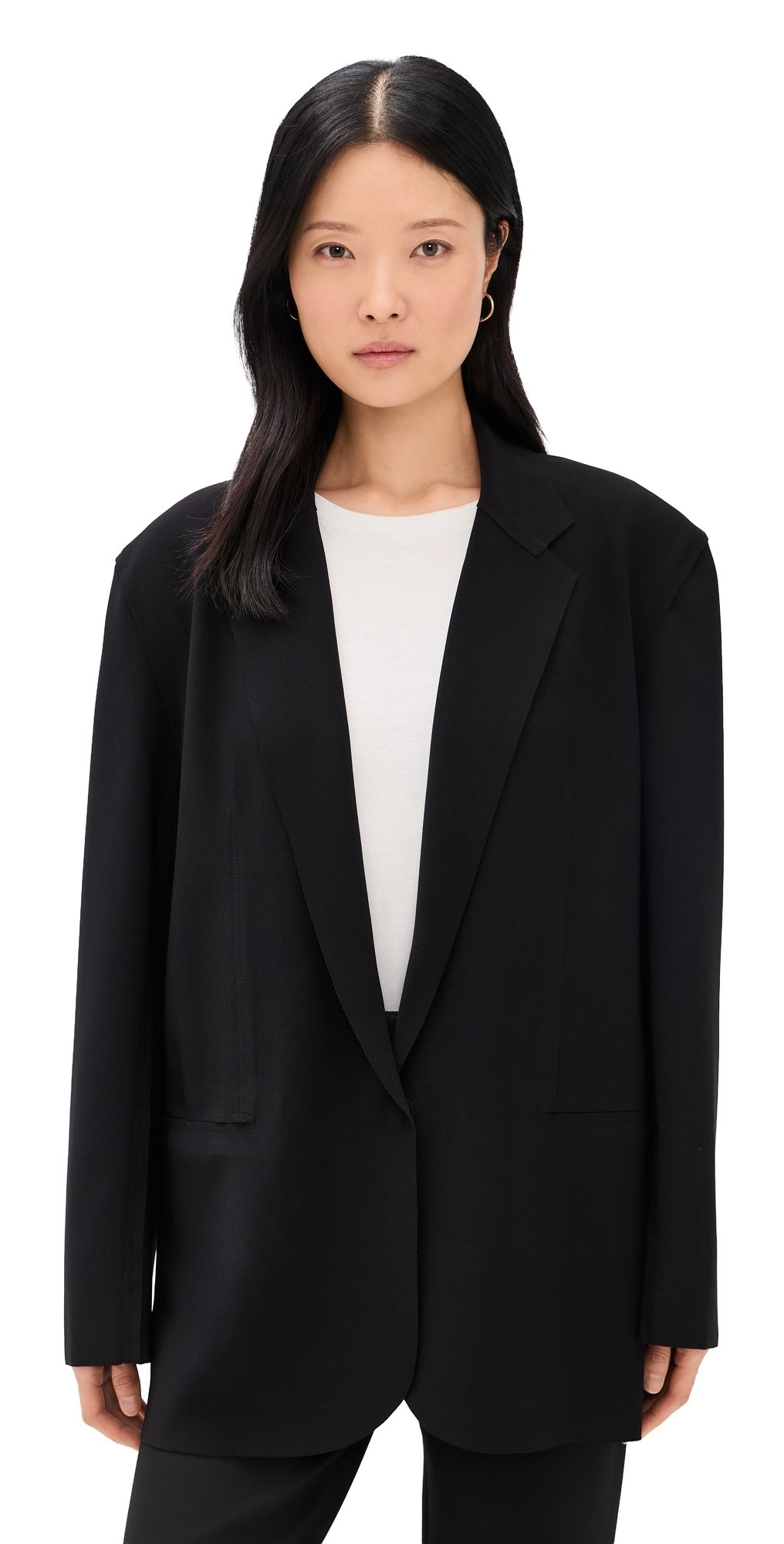 Norma Kamali Oversized Single Breasted Jacket Black XXS