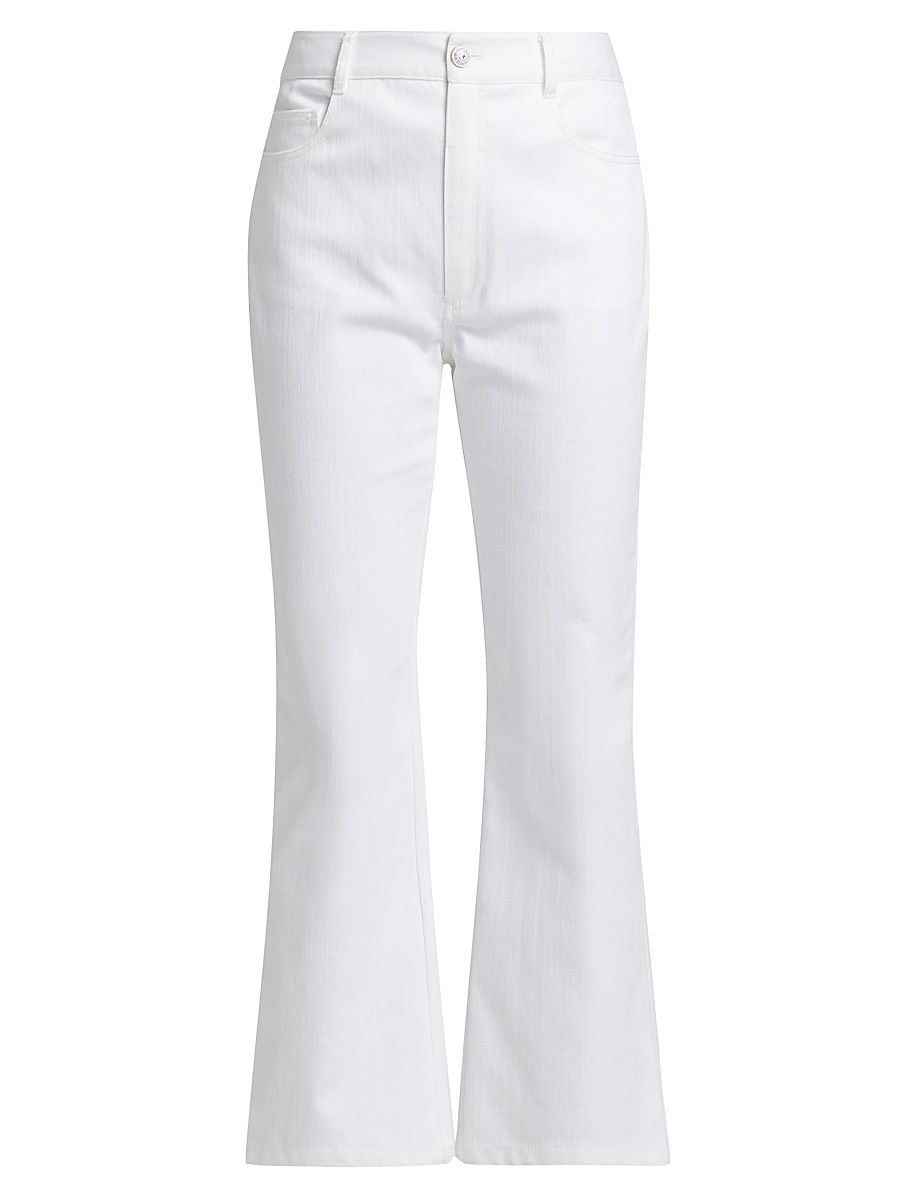 Women's Stevie High-Rise Crop Jeans - White - Size 12