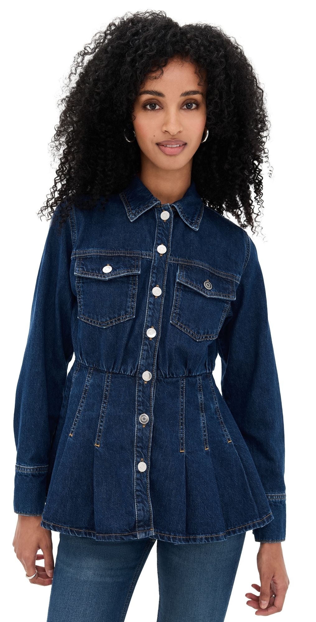 ALIGNE Hana Denim Shirt Mid Blue 4