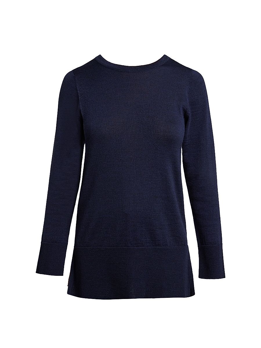 Women's Merino Wool Sweater - Space Blue - Size Small