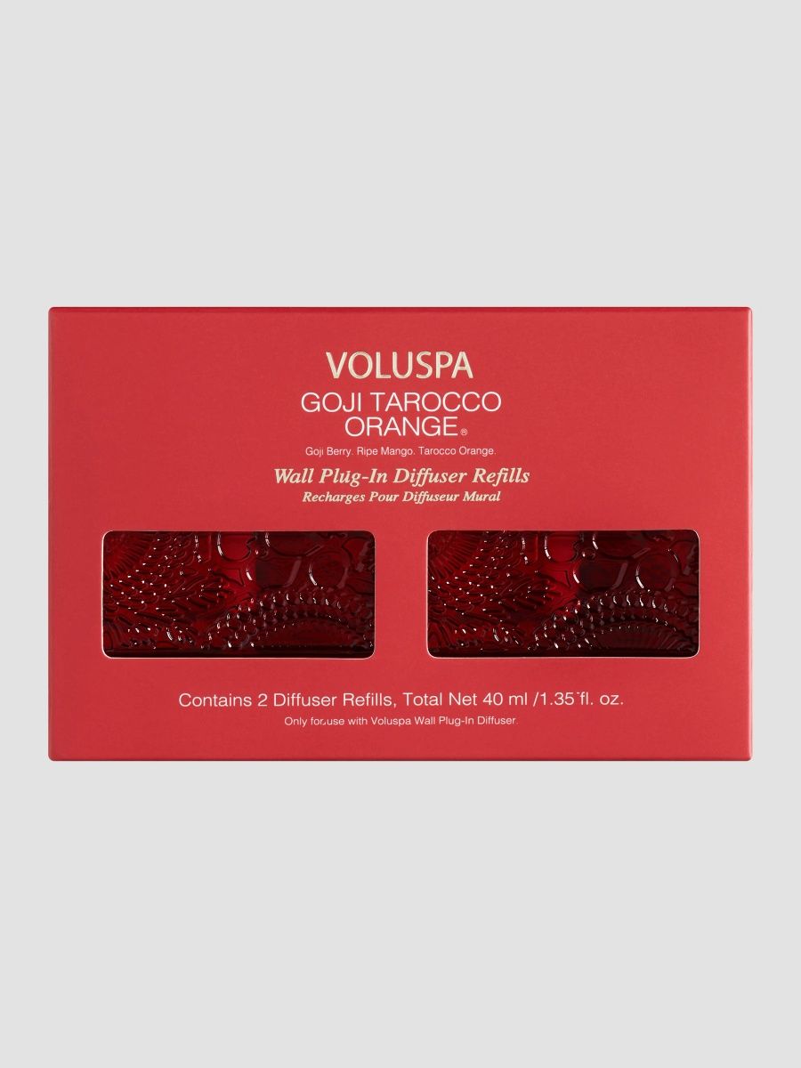 Voluspa Set Of 2 Goji Tarocco Orange Wall Plug-In Diffuser Refills