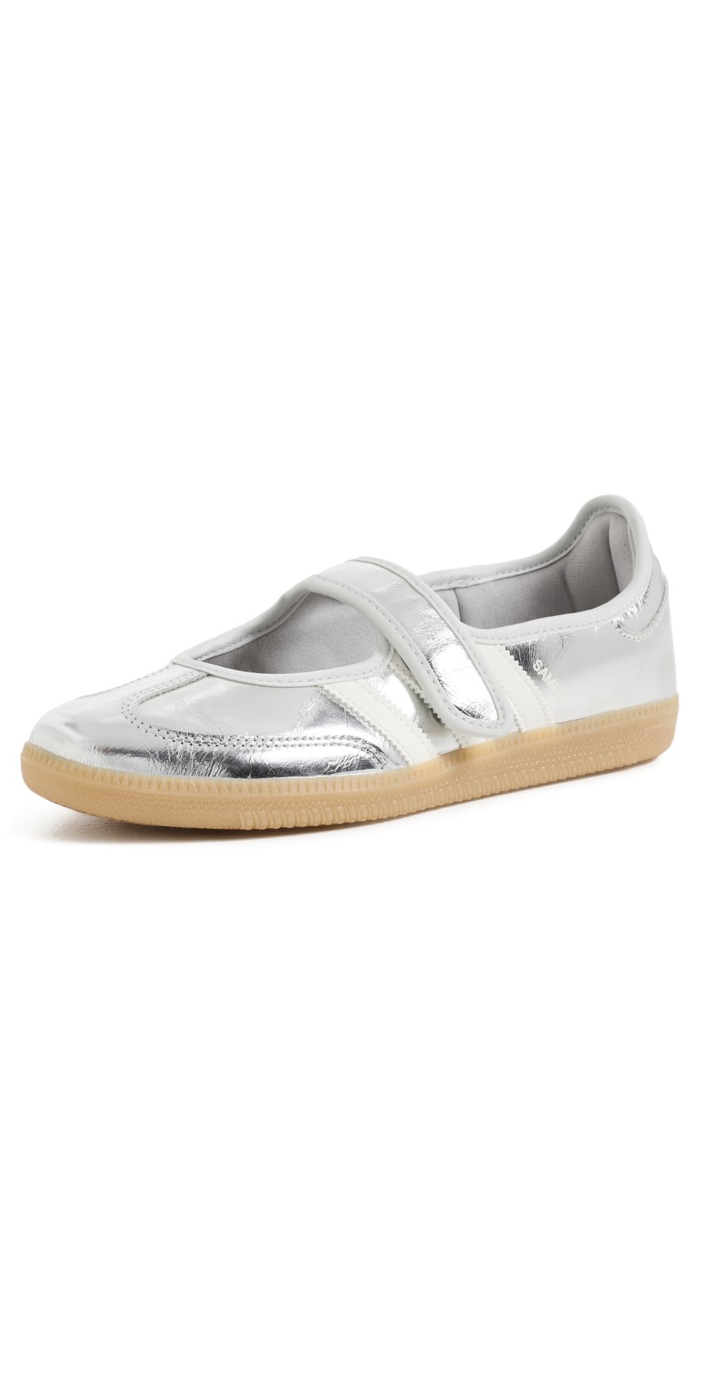 adidas Samba Jane Sneakers Silver Met/Off White/Gum 4 5