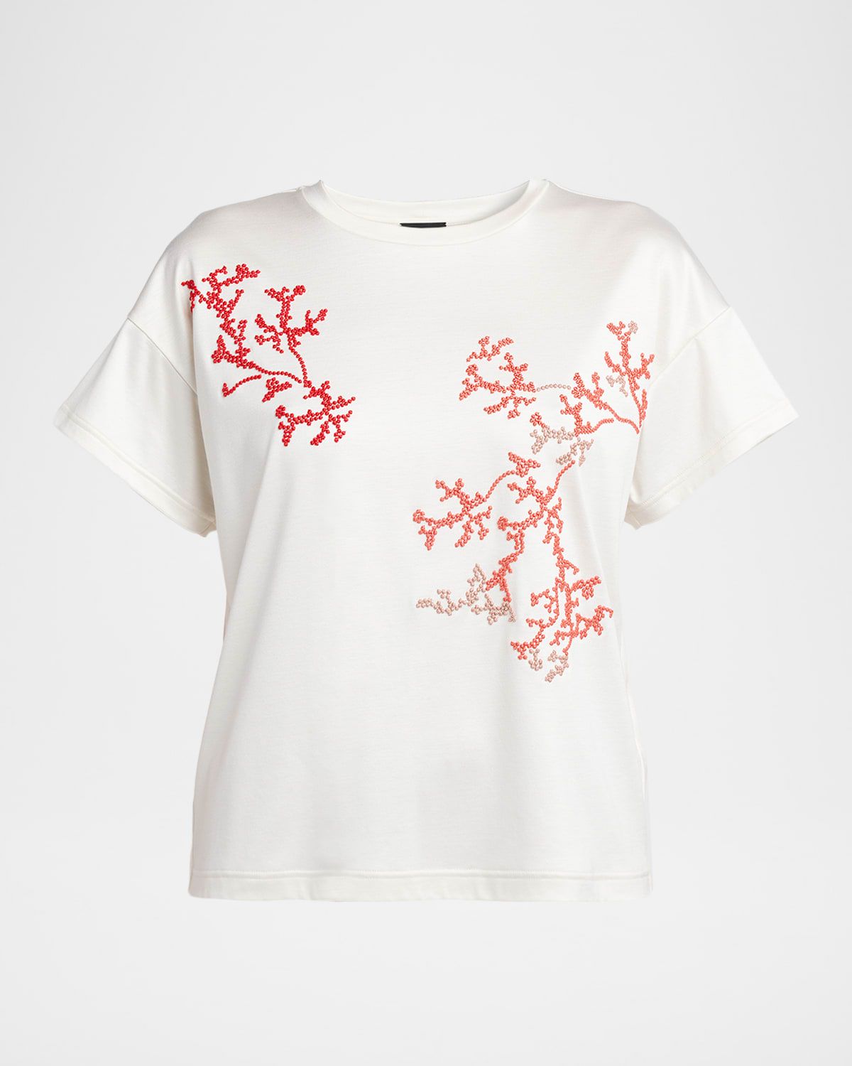 Embroidered Short-Sleeve T-Shirt