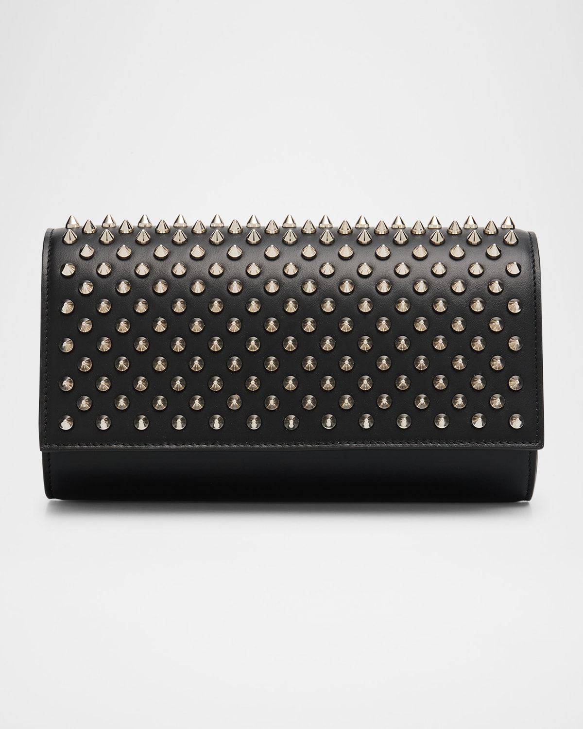 Paloma Spike Studs Leather Wallet on Chain