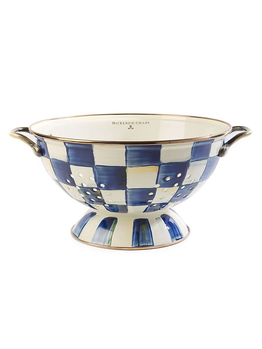 Checked Colander - Royal Check - Size Large