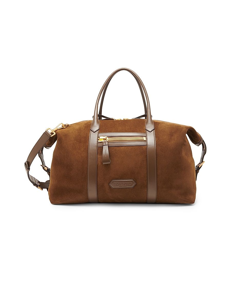 Men's Buckley Suede Holdall - Walnut