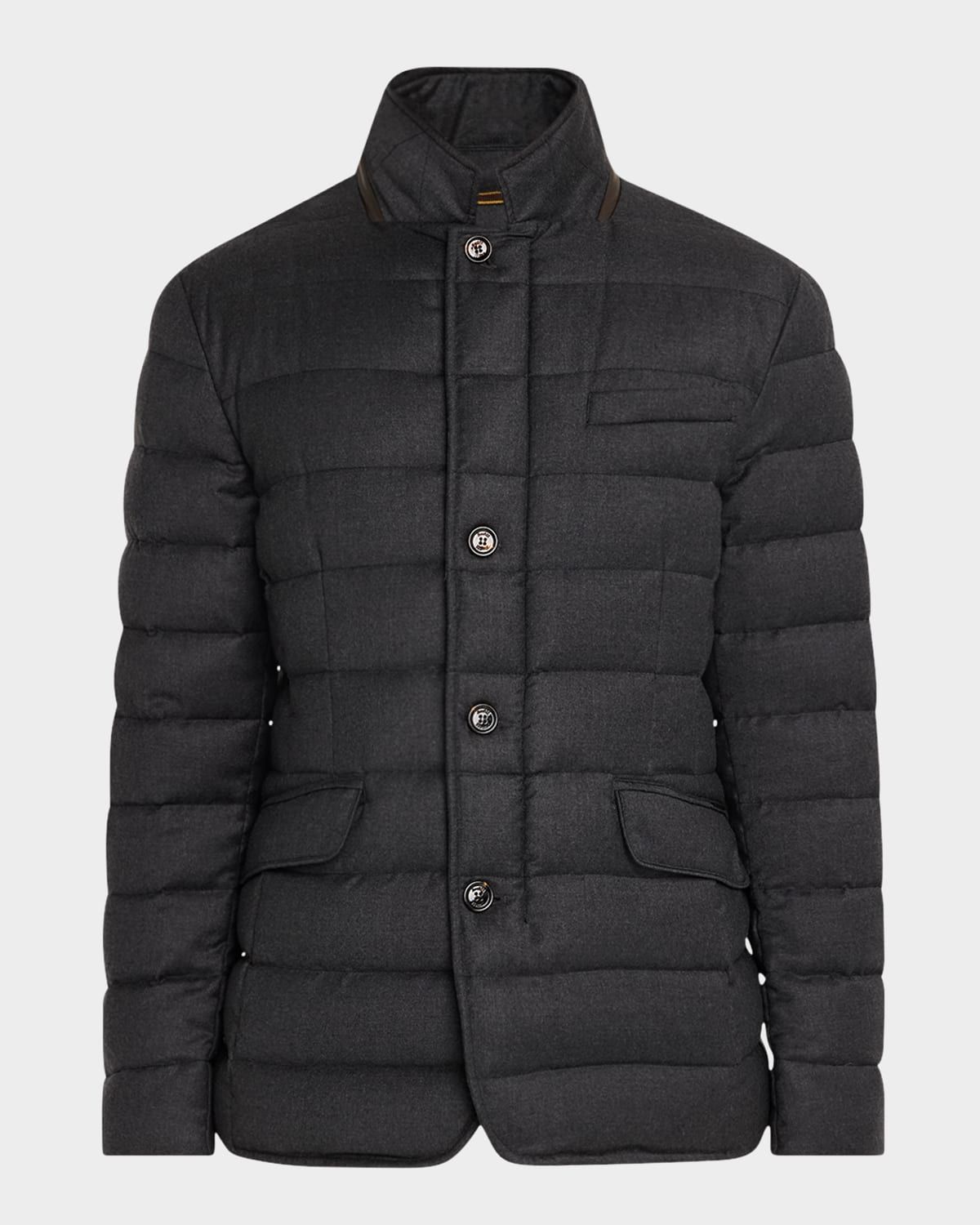 Men & apos;s Channeled Cashmere-Wool Blazer