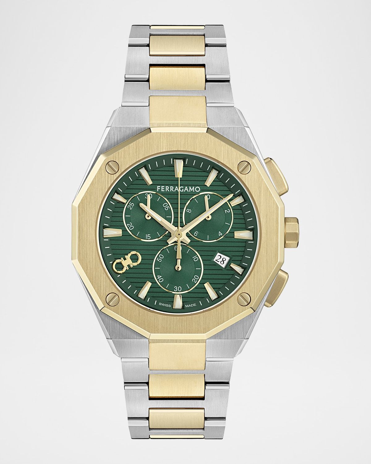 Men & apos;s Edge Chrono 42mm Two-Tone Bracelet Watch