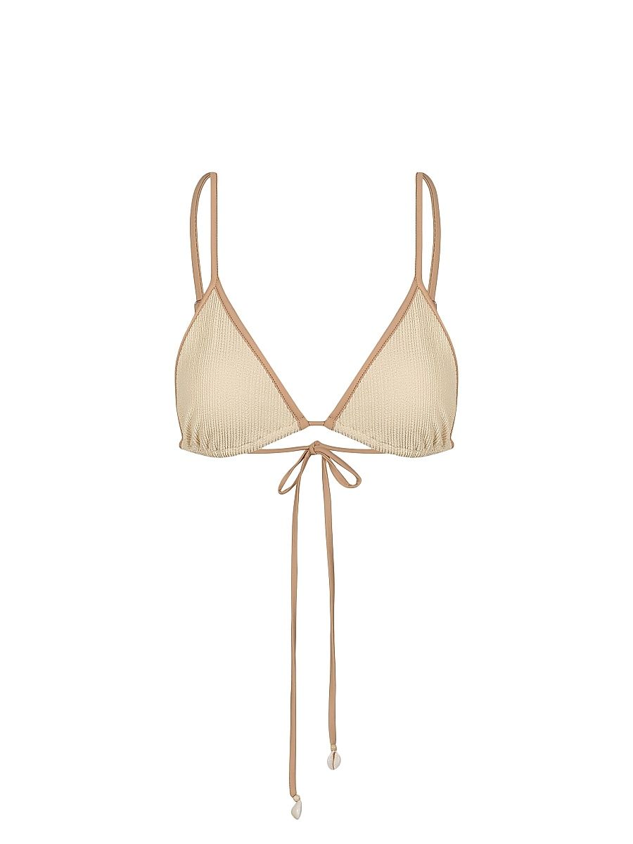 Women's Playa Del Río Bikini Top - Ecru Nude - Size Medium