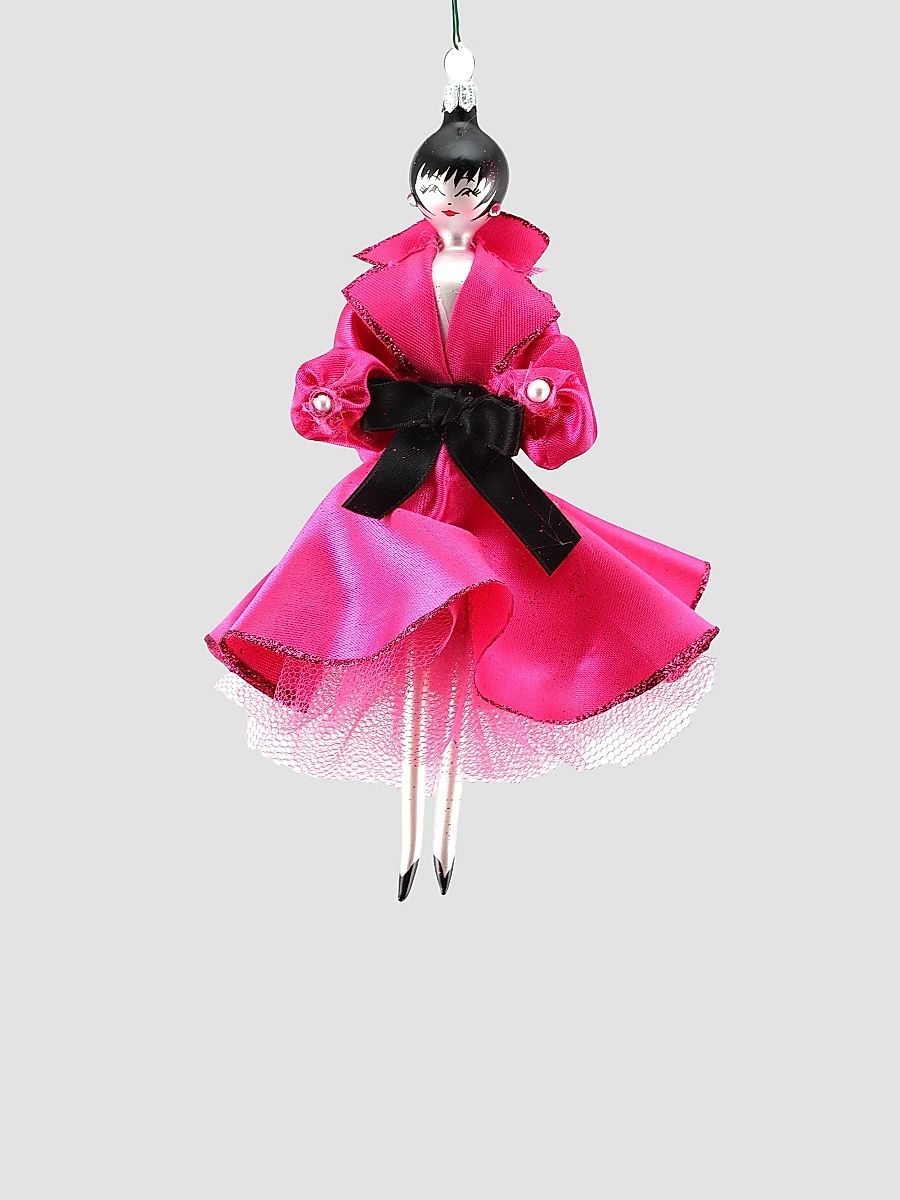Soffieria De Carlini Lady Of The 60s Fuxia Dress Ornament