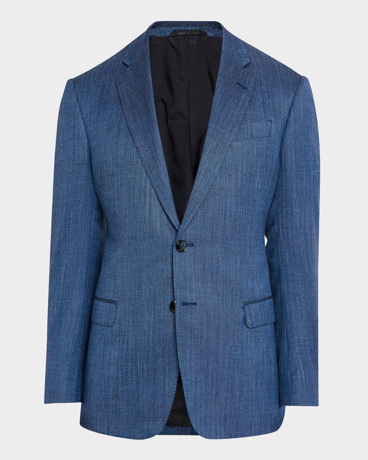 Men & apos;s Micro-Herringbone Sport Coat