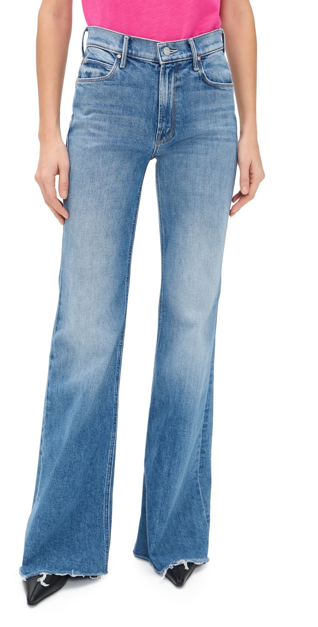 MOTHER The Doozy Fray Jeans Heads or Tails 33