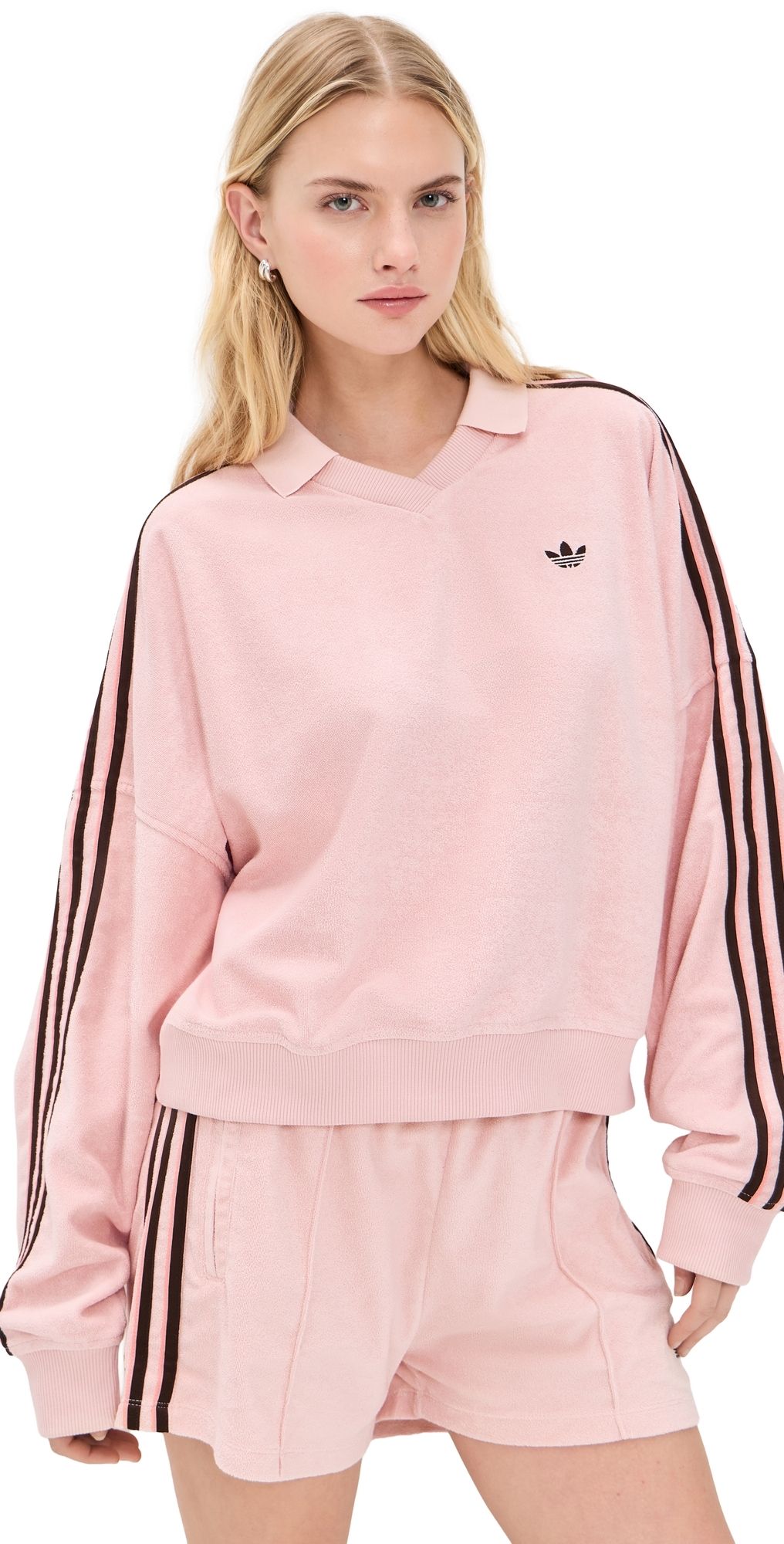 adidas Polo Shirt Sandy Pink M