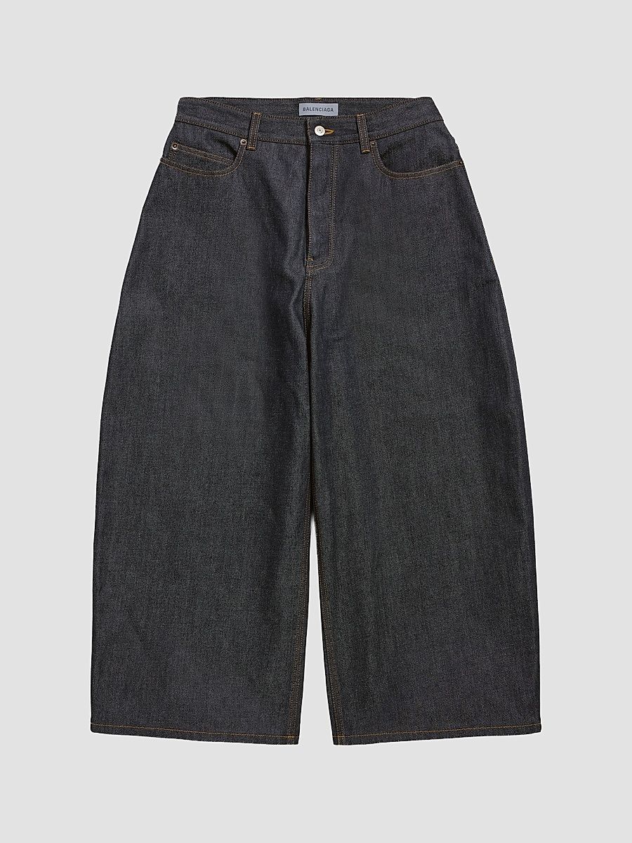 Balenciaga Men's Curved Jeans - Raw Indigo - Size 28