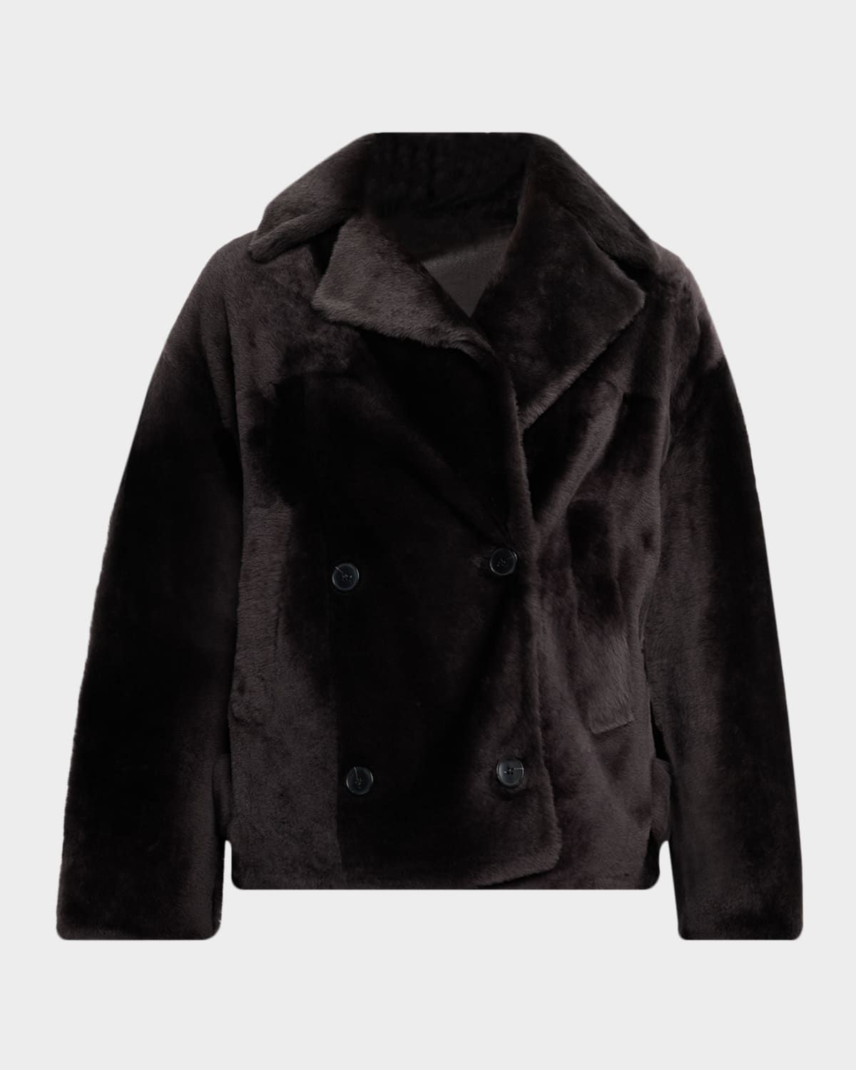 Shearling Pea Coat