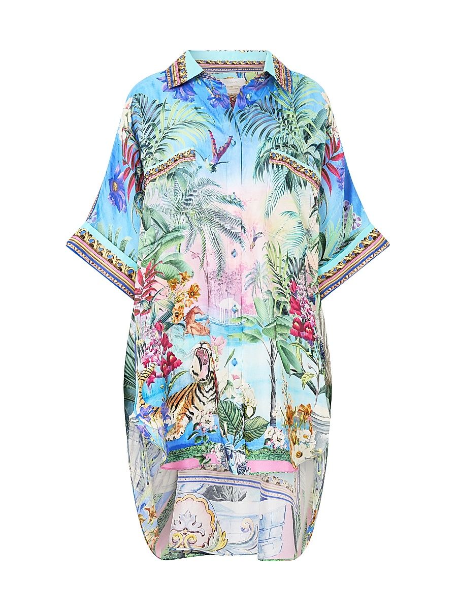 Women's Spirit of Santa Maria Oversized Silk Tunic - Spirit Of Santa Maria - Size Medium