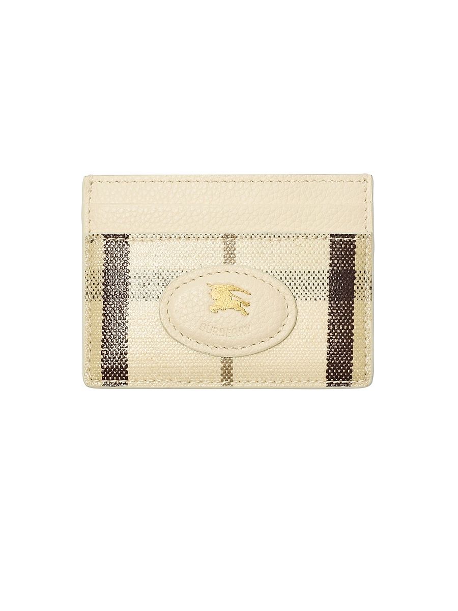 Women's Highlands Check Card Case - Light Beige