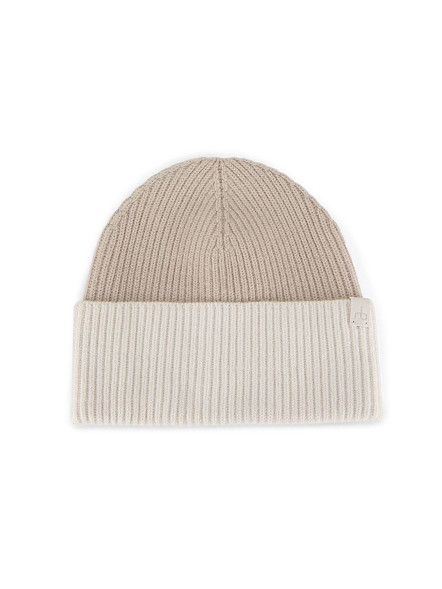 Women's Blake Tonal Rib-Knit Beanie - Ivory Multi