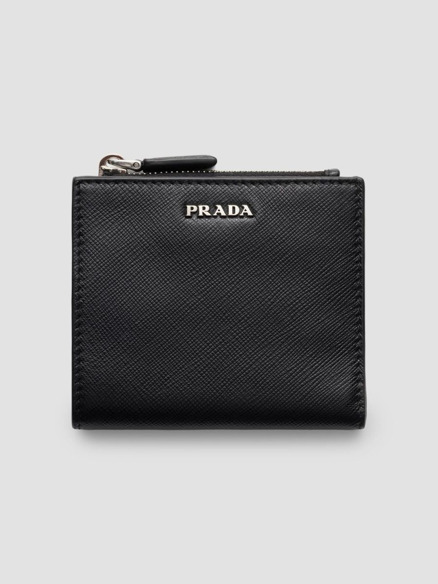 Prada Men's Small Saffiano Leather Wallet - Black