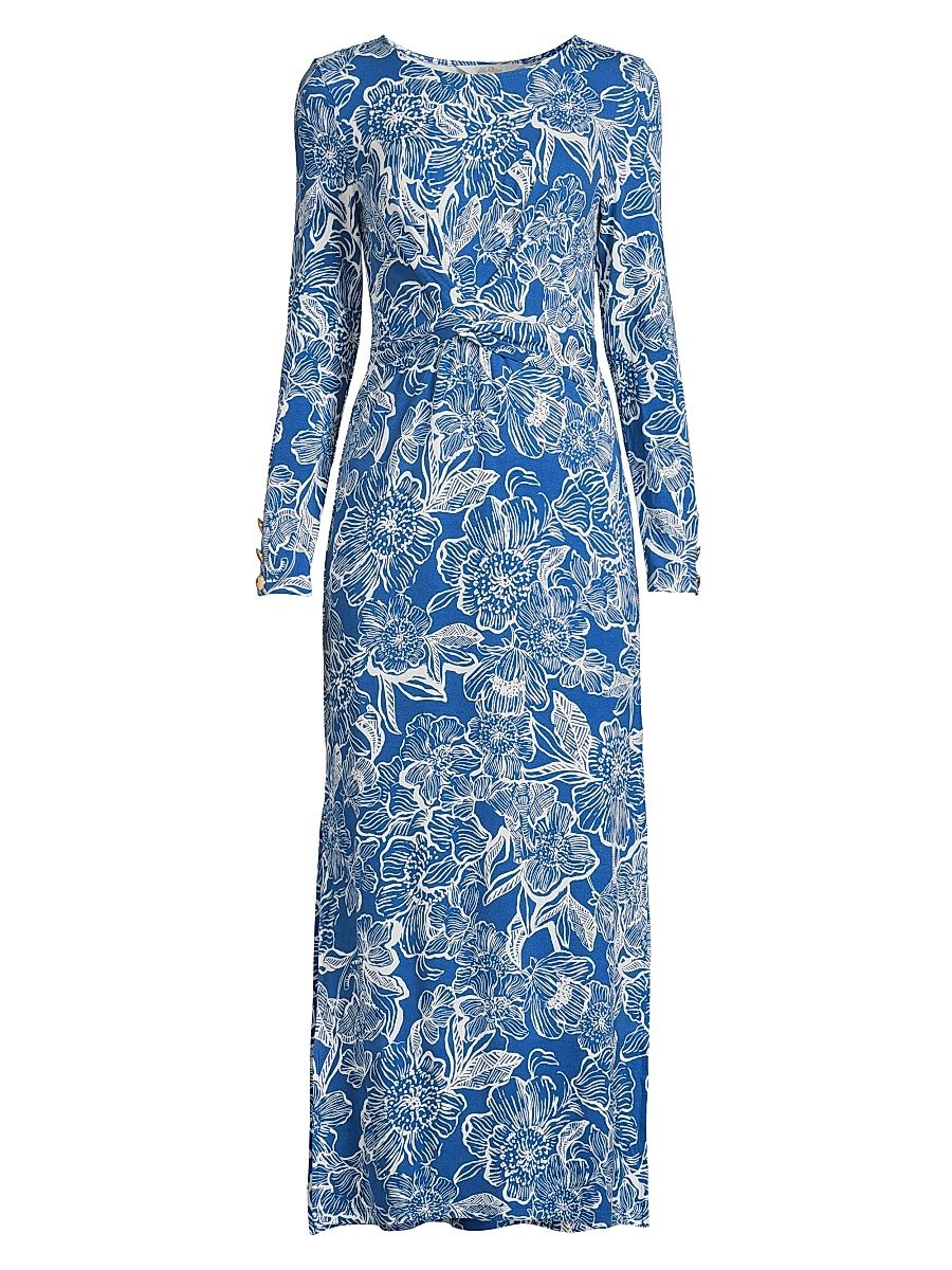 Women's Alessani Floral Maxi Dress - Starlight Navy - Size XL