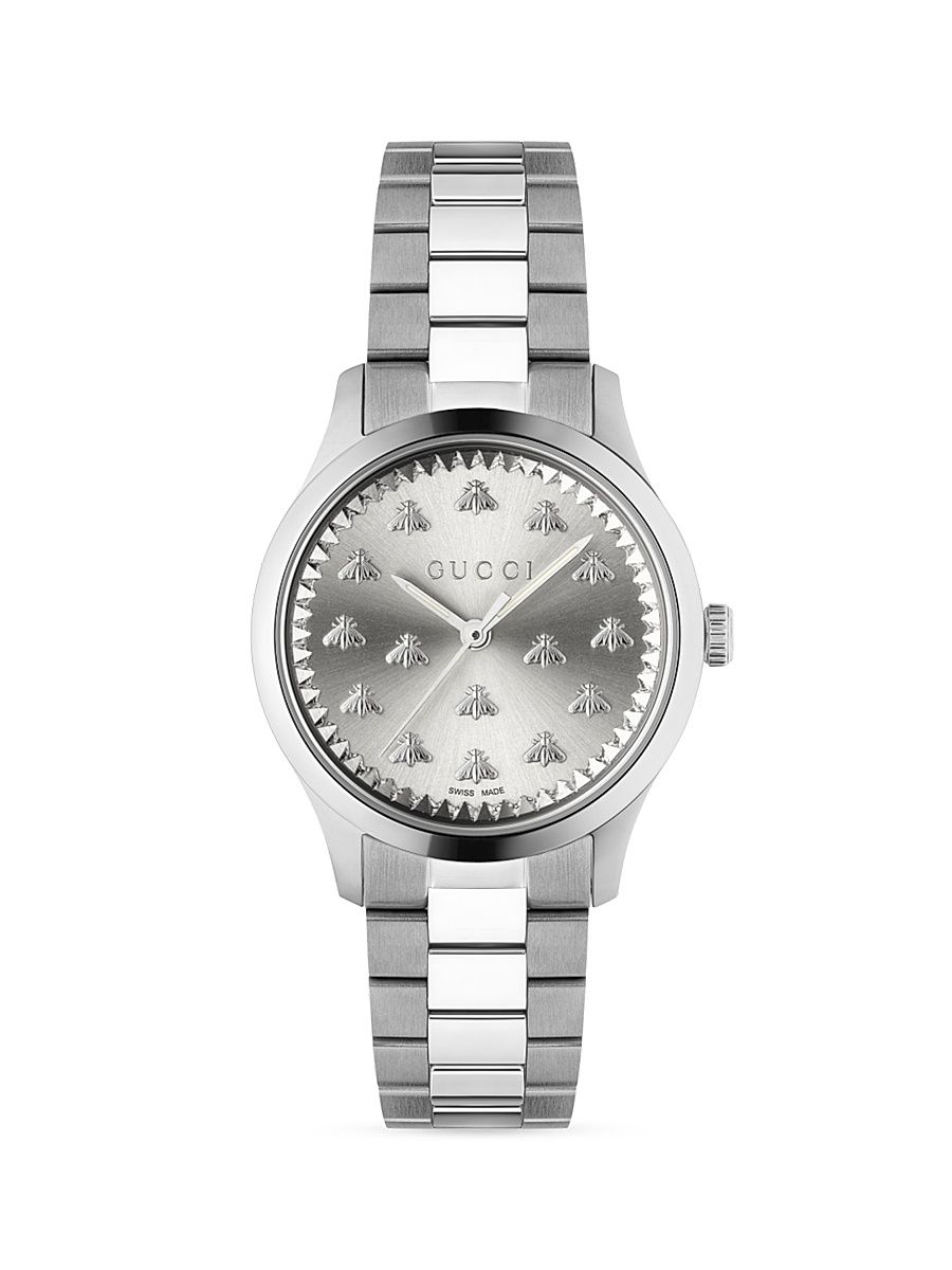 Women's G Timeless Multibee Stainless Steel Bracelet Watch - Steel