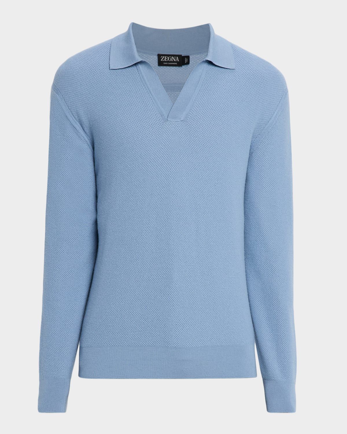 Men & apos;s Oasi Cashmere Johnny Collar Polo Sweater