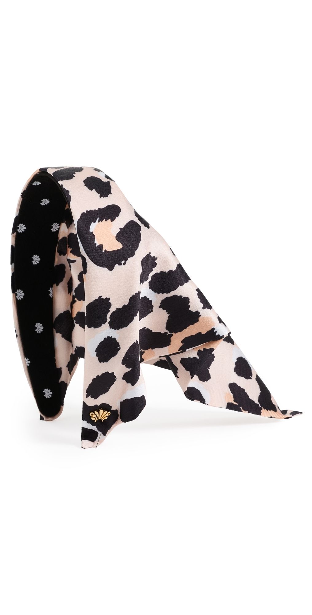 Lele Sadoughi Jackie Silky Hankerchief Headband Leopard One Size
