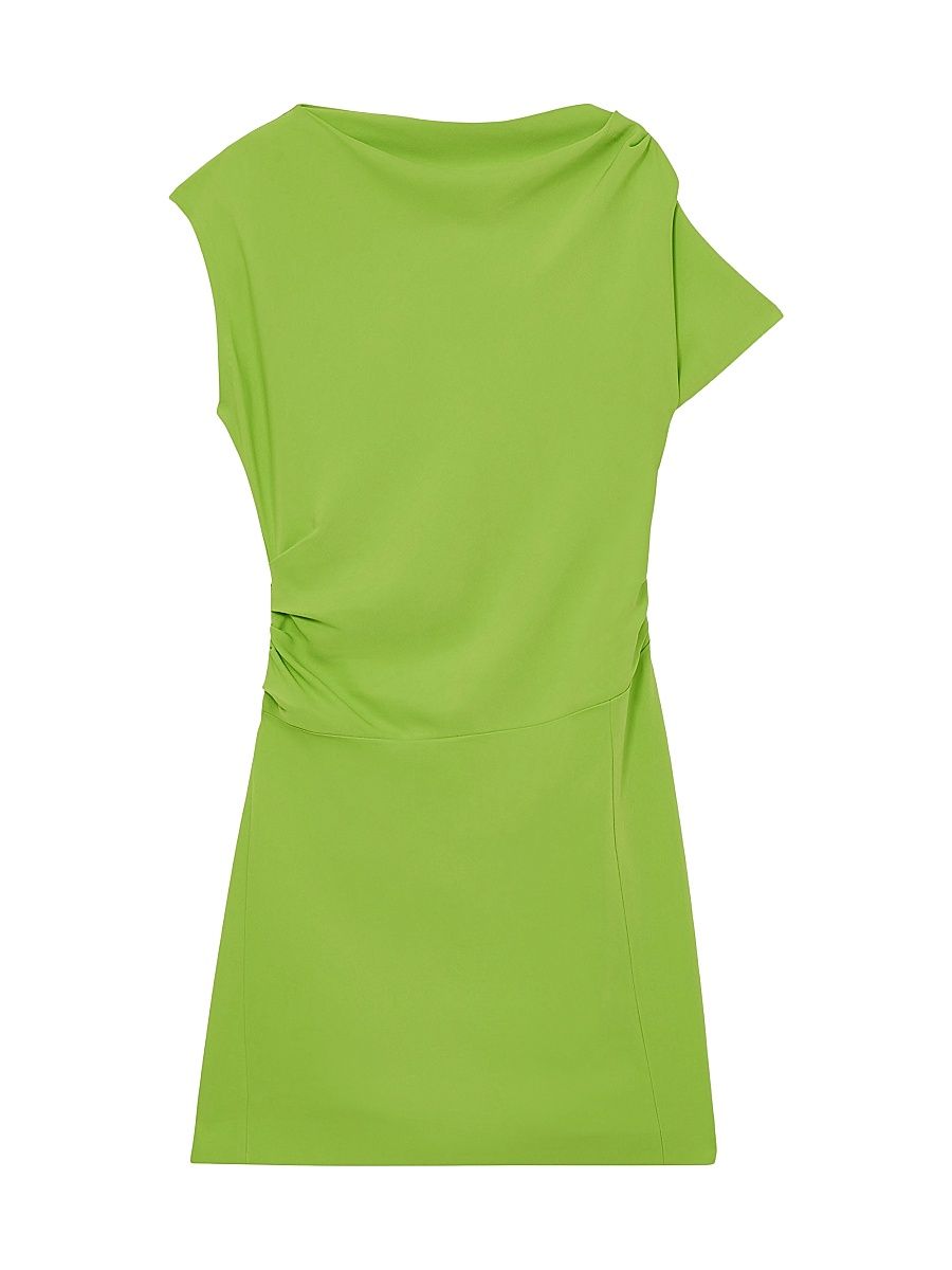Women's Freya Asymmetrical Minidress - Green - Size 10