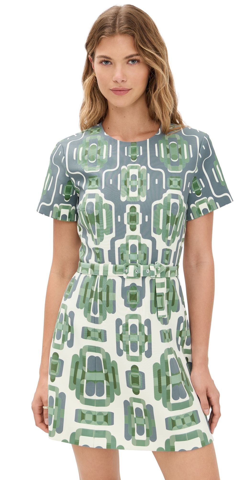 ALEXIS Silva Dress Blue/Sage Print XS