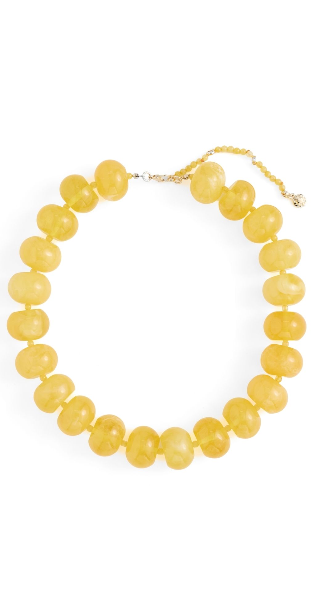 BaubleBar Joan Semi-Precious Necklace Yellow One Size