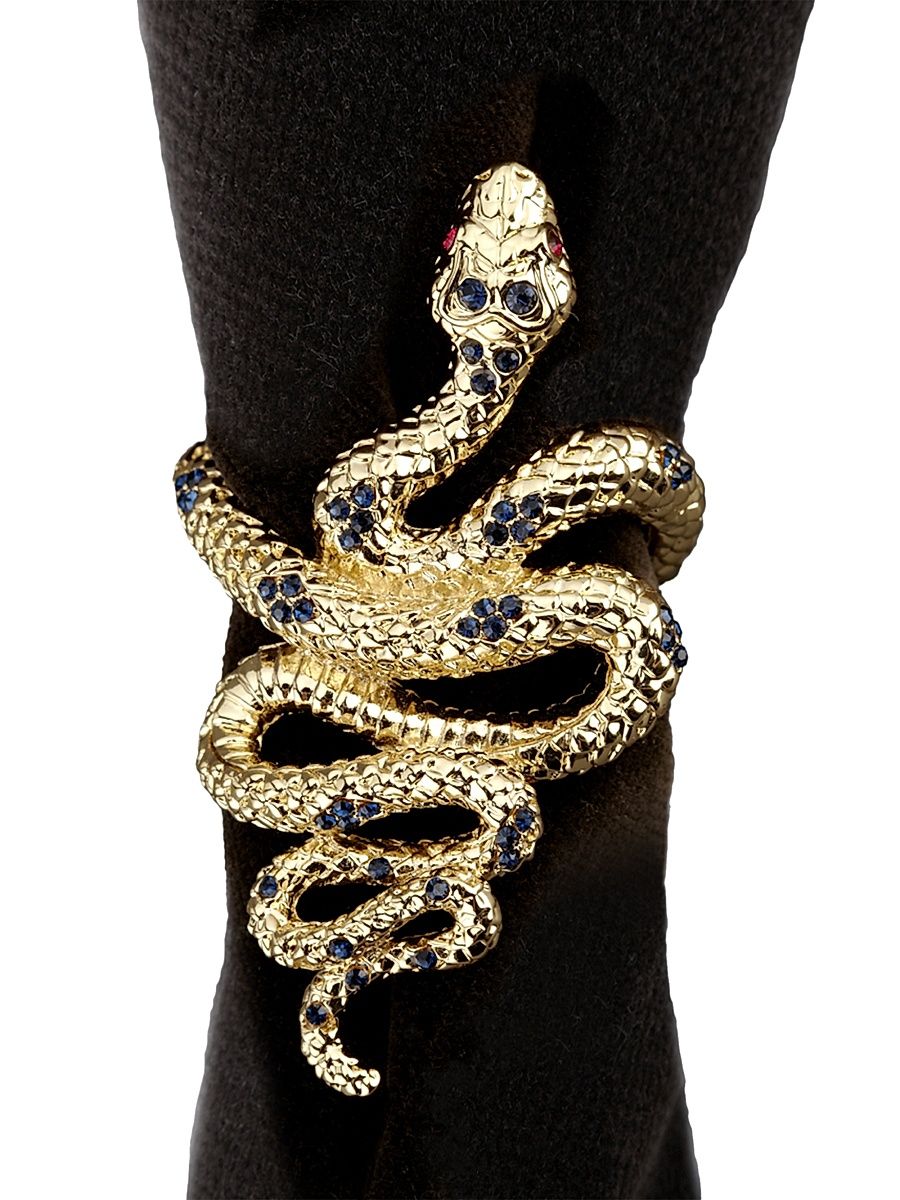Snake 4-Piece Napkin Ring Set - Gold