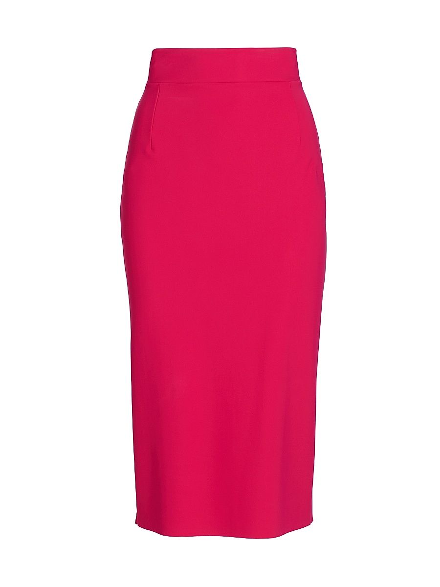 Women's Lumi Jersey Knee-Length Skirt - Lampone - Size 8