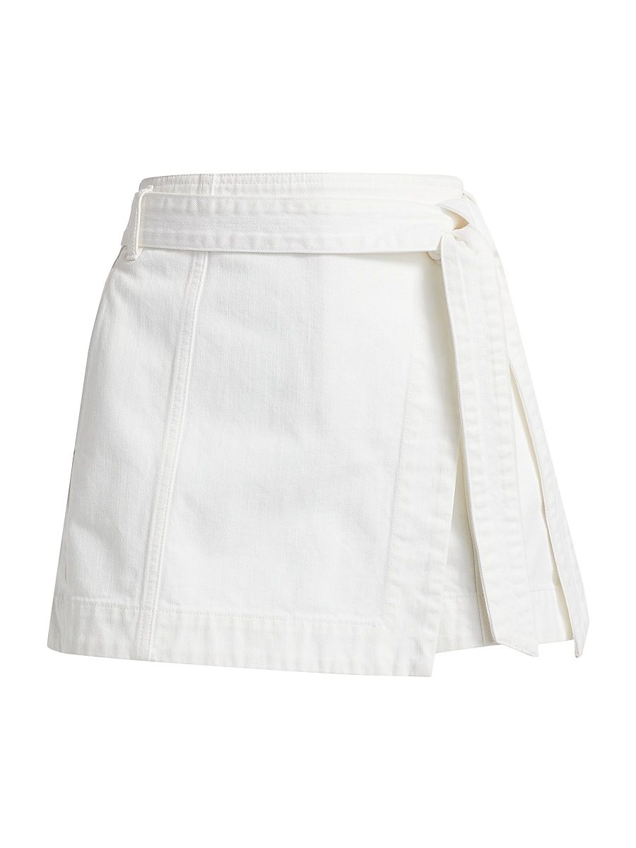 Women's Agee Cotton-Blend Skort - White - Size 16